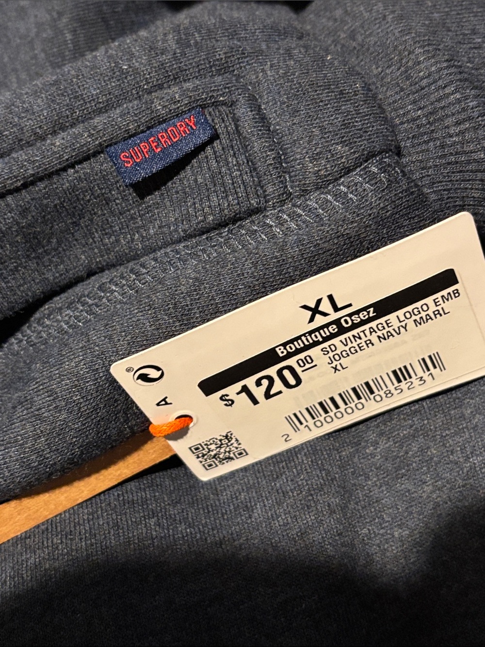 Superdry Charcoal Gray Men's Jogger Sweatpants